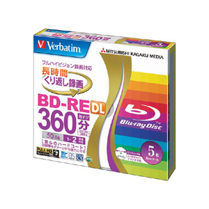 Verbatim 録画用50GB 片面2層 1-2倍速対応 BD-RE書換え型 ブルーレイディスク 5枚入り VBE260NP5V1 Verbatim 録画用50GB 片面2層 1-2倍速対応 BD-RE書換え型 ブルーレイディスク 5枚入り VBE260NP5V1