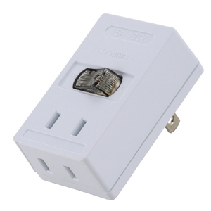 オーム電機 電源タップ スイッチ付(2個口) HS-TMP2A2-W オーム電機 電源タップ スイッチ付(2個口) HS-TMP2A2-W