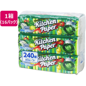アスト わたし百科キッチンペーパー 80組 3個×16パック F010228-イメージ1