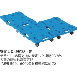 トラスコ中山 ルートバン 400×600 ストッパー付 青 FC822GX-4144333-イメージ2