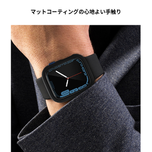 araree Apple Watch Series 7 45mm用AERO ハードケース ブラック AR22417AW-イメージ11