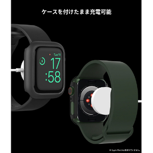 araree Apple Watch Series 7 45mm用AERO ハードケース ブラック AR22417AW-イメージ12