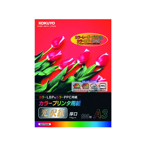 コクヨ カラープリンタ用光沢紙 A3 100枚 F805354-KB-FG158-イメージ1