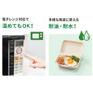 パックスタイル バガス容器 BBランチ 240-150-2 50枚 FC274SH-00649683-イメージ7