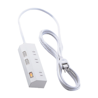 エレコム 個別スイッチ付き3口タップ(3m) ホワイト T-IS01-2330WH
