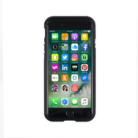 GAZE iPhone SE(第3世代)/SE(第2世代)/8/7用アルミニウムバンパー Razor Fit ブラックレッド GZ9417I7