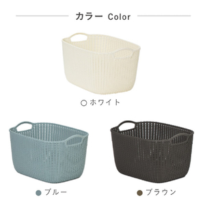 藤栄 スクエアバスケット 19L Knit ブルー ﾆﾂﾄｽｸｴｱﾊﾞｽｹﾂﾄM19LBL-イメージ5