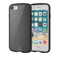 エレコム iPhone SE(第3世代)/SE(第2世代)/8/7用ハイブリッドケース TOUGH SLIM LITE ブラック PM-A22STSLBK