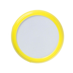 西敬 丸型名札スチロール 直径45mm ピン付き 黄 10個 FC26315-P-4Y-イメージ1