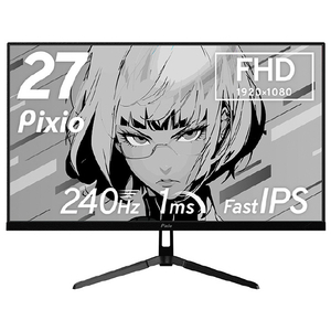 Pixio 27型ゲーミング液晶ディスプレイ ブラック PX279WAVE-PW Pixio 27型ゲーミング液晶ディスプレイ ブラック PX279WAVE-PW