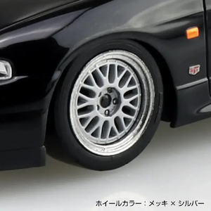 アオシマ 1/32 ニッサン R33スカイラインGT-R カスタムホイール(ブラック) Aﾗｸﾌﾟﾗ21CUBKR33GTRﾌﾞﾗﾂｸ-イメージ4