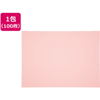 再生色画用紙 八ツ切 うすもも 100枚 F883359-8NCR-102