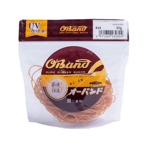 共和 輪ゴム オーバンド 透明袋 #18 アメ 50g FC826SZ-GHA-N-009-イメージ1