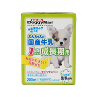 ドギーマン わんちゃんの国産牛乳 1歳まで成長期200ml FC05886