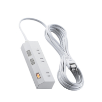 エレコム 個別スイッチ付き3口タップ(5m) ホワイト T-IS01-2350WH