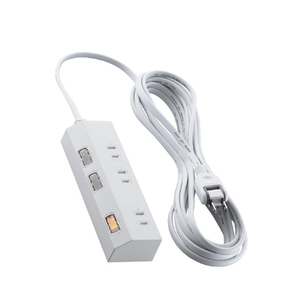 エレコム 個別スイッチ付き3口タップ(5m) ホワイト T-IS01-2350WH-イメージ1
