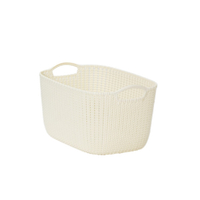藤栄 スクエアバスケット 19L Knit ホワイト ﾆﾂﾄｽｸｴｱﾊﾞｽｹﾂﾄM19LWH