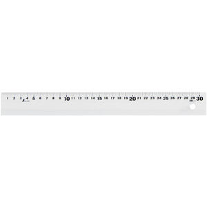 シンワ測定 アルミ直尺＿アル助＿３０ｃｍ＿ホワイト 65418-イメージ1