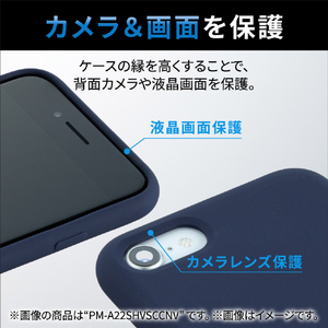 エレコム iPhone SE(第3世代)/SE(第2世代)/8/7用ハイブリッドケース TOUGH SLIM LITE フレームカラー ブラック PM-A22STSLFCBK-イメージ6