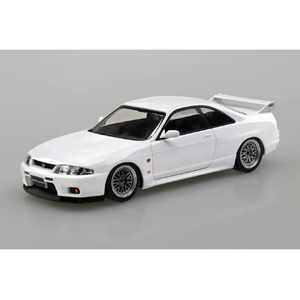 アオシマ 1/32 ニッサン R33スカイラインGT-R カスタムホイール(ホワイト) Aﾗｸﾌﾟﾗ21CUWER33GTRﾎﾜｲﾄ-イメージ2