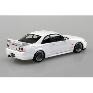 アオシマ 1/32 ニッサン R33スカイラインGT-R カスタムホイール(ホワイト) Aﾗｸﾌﾟﾗ21CUWER33GTRﾎﾜｲﾄ-イメージ3