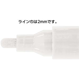 シンワ測定 工事用ペイントマーカー 中字 丸芯 白 シンワ 工事用ペイントマーカー 中字 78418-イメージ4