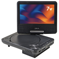 YAMAZEN ポータブルDVDプレーヤー(7インチ) Qriom KPD-NC70-B