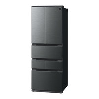 シャープ SJ-MF43P-H 429L 6ドア冷蔵庫 FiT63cmシリーズ ダスク