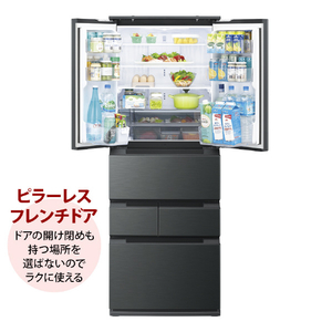 シャープ 429L 6ドア冷蔵庫 FiT63cmシリーズ ダスクダークメタル SJ-MF43P-H-イメージ17