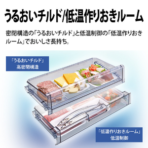 シャープ 429L 6ドア冷蔵庫 FiT63cmシリーズ ダスクダークメタル SJ-MF43P-H-イメージ9