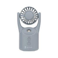 Life on Products ペットボトルにも挿せるミストハンディファン スモーキーブルー LCAF038-SB