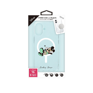 PGA  iPhone 16用 MagSafe対応 ハイブリッドケース  [ミッキーマウス] PG-D24AMGPT01MKY-イメージ1