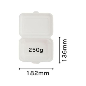 パックスタイル バガス容器 ABランチ 180-130 50枚 FC275SH-00649711-イメージ3