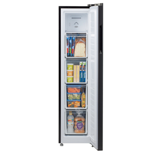 AQUA 105L 前開きタイプフリーザー スリムフリーザー シャインブラック AQF-SF11R(K)-イメージ2