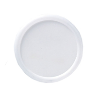 西敬 丸型名札 直径50mm ピン・クリップ両用 白 10個 FC26317-P-6W