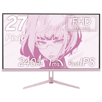 Pixio 27型ゲーミング液晶ディスプレイ パステルピンク PX279WAVEK-PW