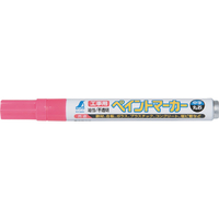 シンワ測定 工事用ペイントマーカー 中字 丸芯 蛍光ピンク シンワ 工事用ペイントマーカー 中字 78419