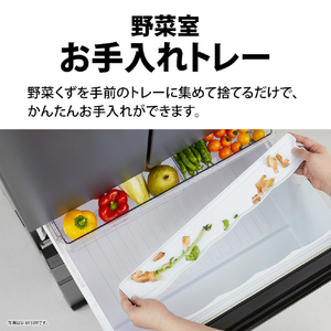 シャープ 429L 6ドア冷蔵庫 FiT63cmシリーズ ラスティックホワイト SJ-MF43P-W-イメージ12