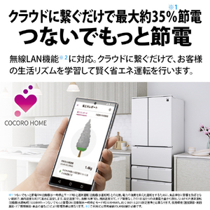 シャープ 429L 6ドア冷蔵庫 FiT63cmシリーズ ラスティックホワイト SJ-MF43P-W-イメージ13