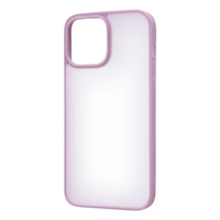 レイアウト iPhone 13 Pro Max用マットハイブリッドケース SHEER シアーホワイト/ラベンダー RT-P33BS4/WLD