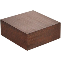 江部松商事 EBM/木製 千筋キューブ 茶 200×200×80mm FC981LD-1654400