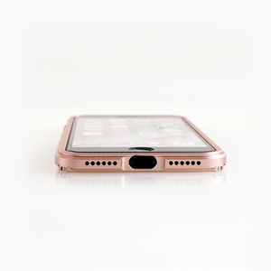 GAZE iPhone SE(第3世代)/SE(第2世代)/8/7用アルミニウムバンパー Razor Fit ローズゴールド GZ9419I7-イメージ10