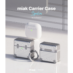 miak AirPods 4用キャリーケース シルバー MA27419AP4-イメージ3