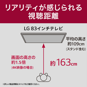 LGエレクトロニクス 83V型4Kチューナー内蔵4K対応有機ELテレビ OLED83C3PJA-イメージ11