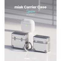 AirPods4 ケース 右耳 箱 説明書 miak MA27420AP4 AirPods 4用キャリーケース ブラック|エディオン公式通販