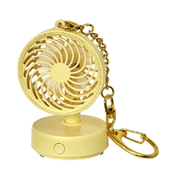 Life on Products ミニチュアファン キーチェーン付 イエロー LCAF039-YL