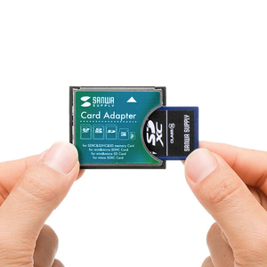 サンワサプライ SDXC用CF変換アダプタ ADR-SDCF1N-イメージ2