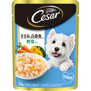 マースジャパンリミテッド シーザー ささみ＆白身魚入り 野菜入り 70g ｼ-ｻﾞ-ｻｻﾐｼﾛﾐｻｶﾅﾔｻｲｲﾘ70G-イメージ1