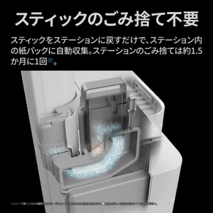 シャープ 紙パック式コードレススティッククリーナー ステーションタイプ RACTIVE Air STATION ホワイト系 EC-WR2-W-イメージ11