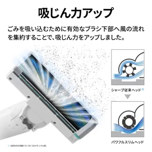 シャープ 紙パック式コードレススティッククリーナー ステーションタイプ RACTIVE Air STATION ホワイト系 EC-WR2-W-イメージ6